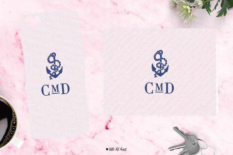 anchor monogram - pink collection