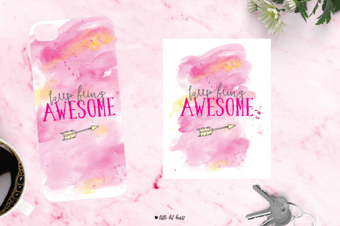 keep being awesome - pink collection