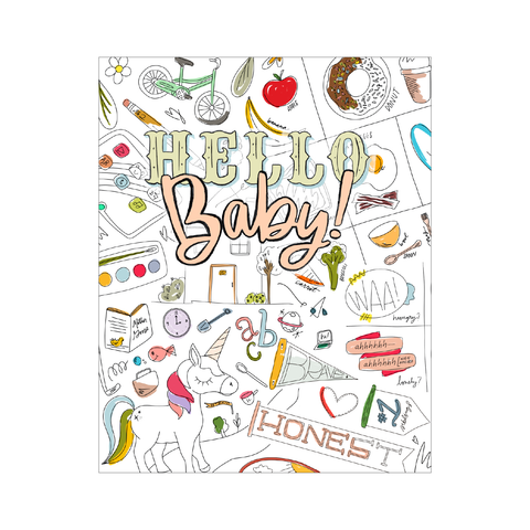 hello baby coloring book: digital edition