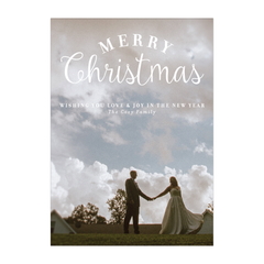 merry type holiday card