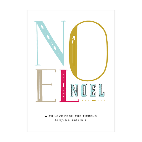 Noel Non-Photo Holiday Card