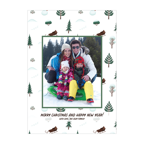 snow day holiday card