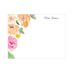 floral garden stationery