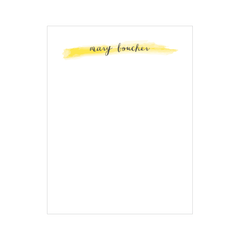 watercolor stripe stationery