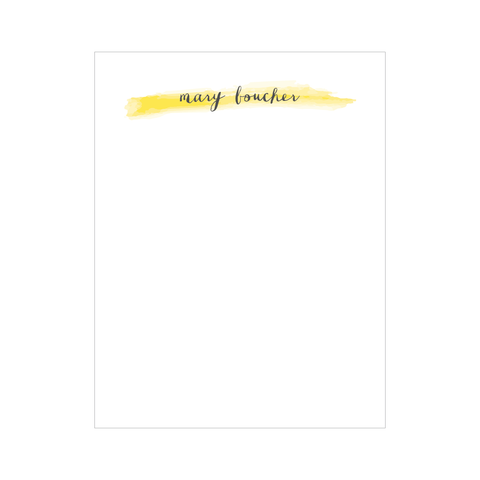 watercolor stripe stationery