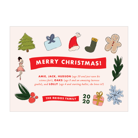 winter wonderland non-photo holiday card