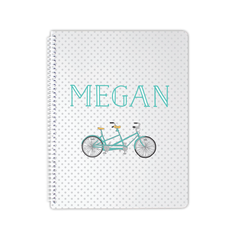 polkadot bicycle notebook