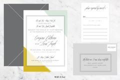 Colordipped - Customizable Wedding Invitation Set