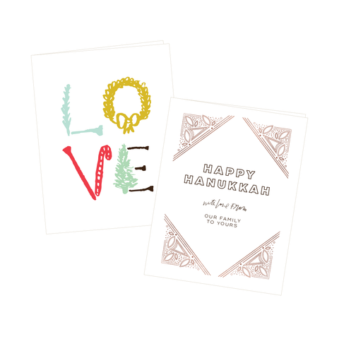 folded holiday cards - sets of 15