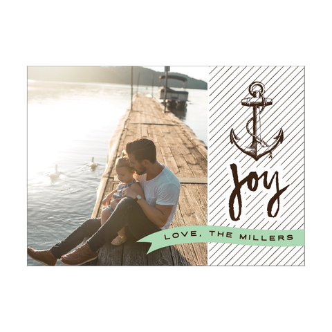 Nautical Joy Holiday Photo Card