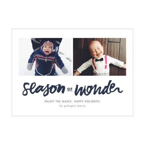 Season of Wonder Holiday Photo Card