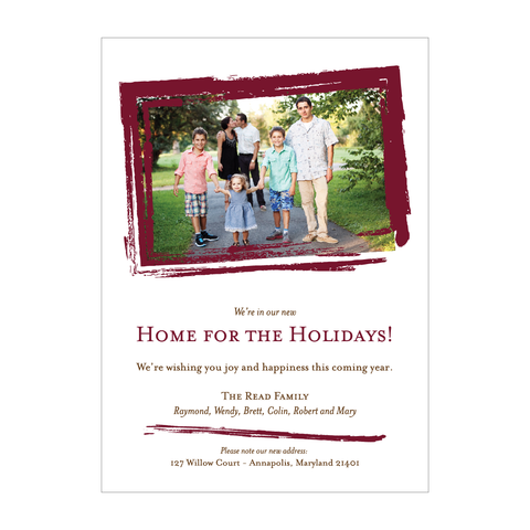 New Home For The Holidays Photo Card