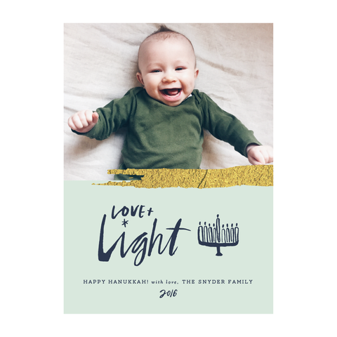 Love & Light Holiday Photo Card