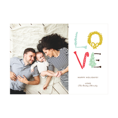 Illustrated Love Holiday Photo Card