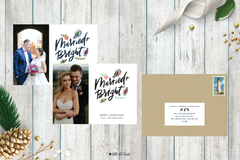 Married and Bright Holiday Photo Card