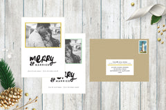 Merry & Married Holiday Photo Card