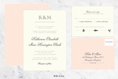 Monogram Collection - Customizable Wedding Invitation Set