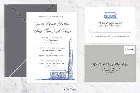 Monument - Customizable Wedding Invitation Set