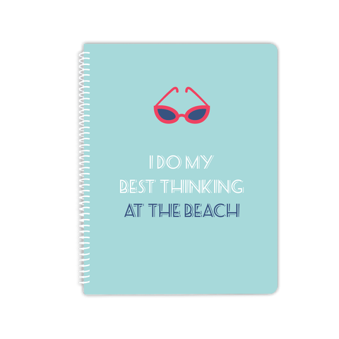 beach thinking notebook