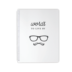 words to live by notebook