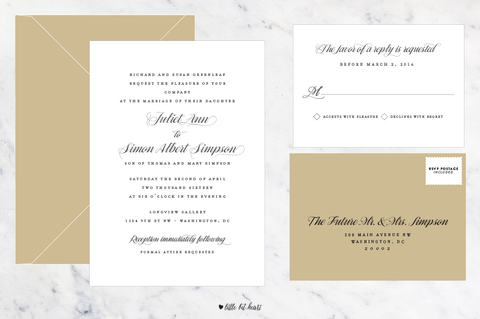Pattern Collection - Customizable Wedding Invitation Set