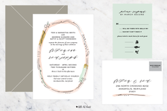 Watercolor Abstract - Customizable Wedding Invitation Set