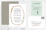 Watercolor Abstract - Customizable Wedding Invitation Set