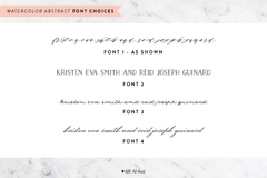 Watercolor Abstract - Customizable Wedding Invitation Set